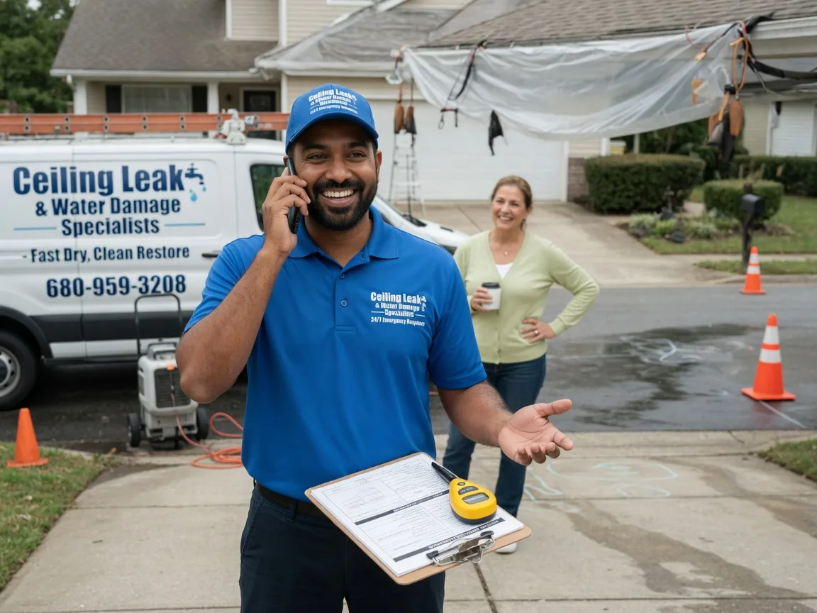 Ceiling Leak Cleanup Kintyre, ND FAQs